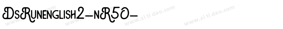 DsRunenglish2-nR5O字体转换