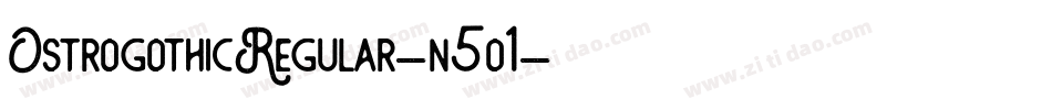 OstrogothicRegular-n5o1字体转换