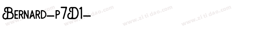 Bernard-p7D1字体转换 Bernard-p7D1字体转换
