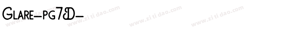 Glare-pg7D字体转换
