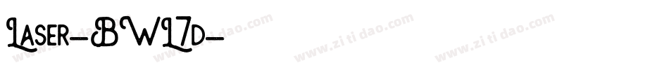 Laser-BWL7d字体转换 Laser-BWL7d字体转换