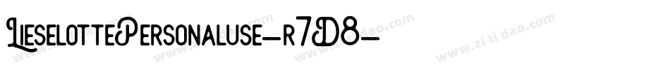LieselottePersonaluse-r7D8字体转换