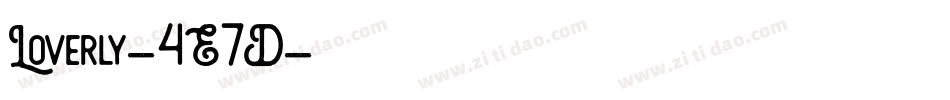 Loverly-4E7D字体转换
