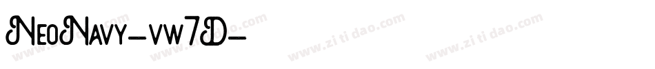 NeoNavy-vw7D字体转换