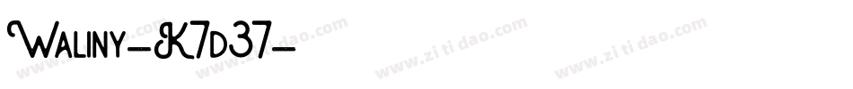 Waliny-K7d37字体转换 Waliny-K7d37字体转换