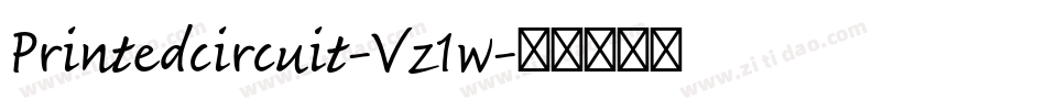 Printedcircuit-Vz1w字体转换