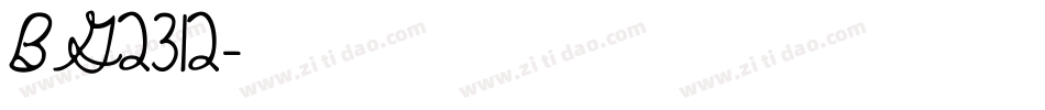 BG2312字体转换