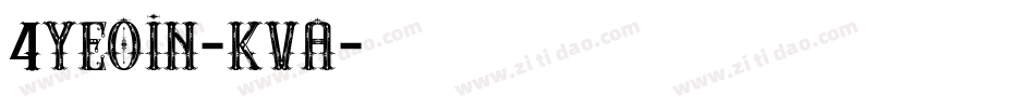 4YeoIn-KVA字体转换