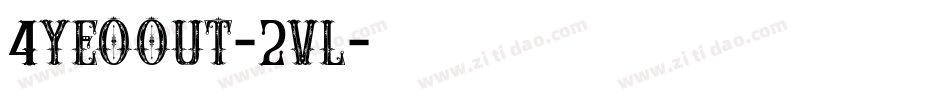 4YeoOut-2vl字体转换