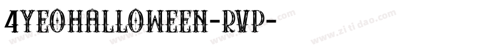 4Yeohalloween-rvp字体转换