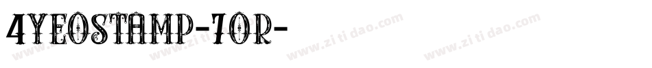 4Yeostamp-7OR字体转换