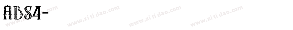 ABS4字体转换