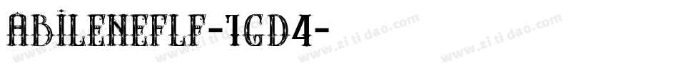 Abileneflf-1GD4字体转换