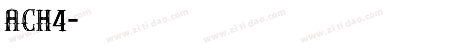 Ach4字体转换