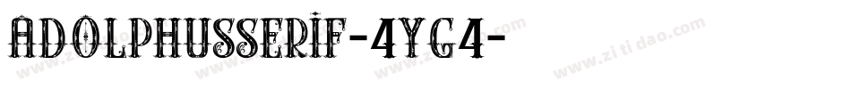 AdolphusSerif-4YG4字体转换