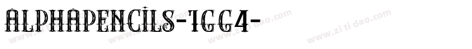 Alphapencils-1GG4字体转换
