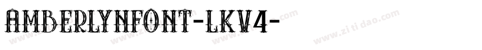 Amberlynfont-LKV4字体转换