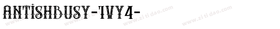 Antishbusy-1VY4字体转换