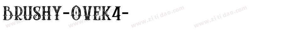 Brushy-OVEK4字体转换