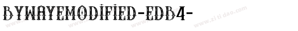 Bywayemodified-EDB4字体转换