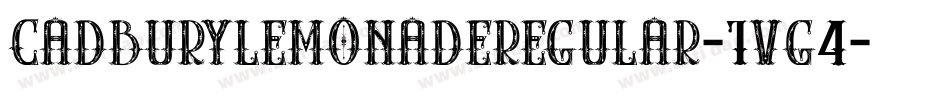 CadburylemonadeRegular-1vG4字体转换