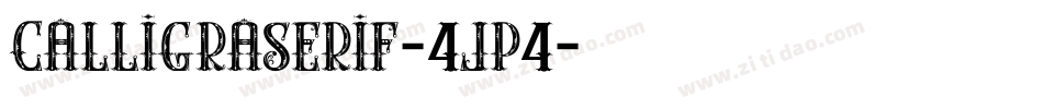 Calligraserif-4jp4字体转换