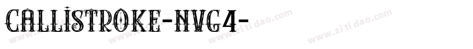 Callistroke-nvg4字体转换