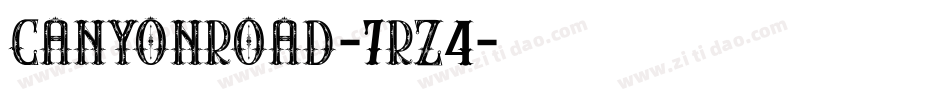 Canyonroad-7rz4字体转换