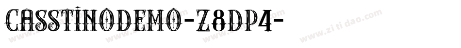Casstinodemo-z8dP4字体转换