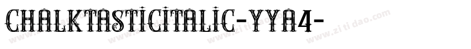 ChalktasticItalic-YYA4字体转换