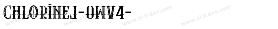 Chlorinej-0Wv4字体转换