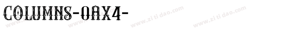 Columns-0aX4字体转换