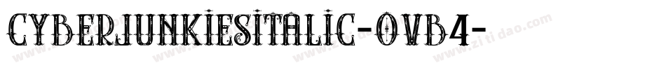 CyberjunkiesItalic-oVB4字体转换