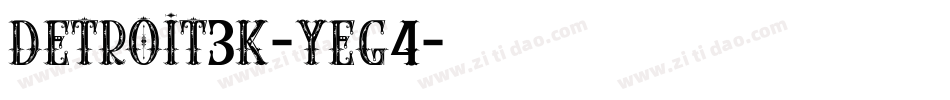 Detroit3K-YEG4字体转换