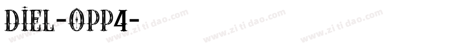 Diel-oPP4字体转换