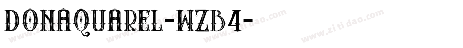 Donaquarel-WZB4字体转换
