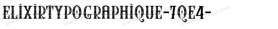 Elixirtypographique-7qE4字体转换