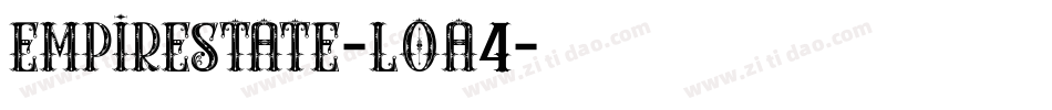 Empirestate-LOA4字体转换