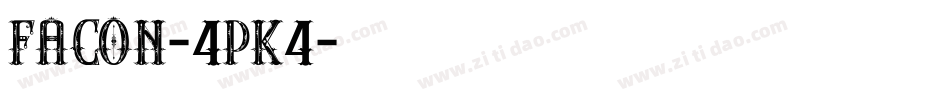 Facon-4pK4字体转换