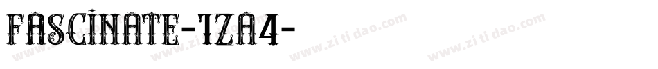 Fascinate-1ZA4字体转换
