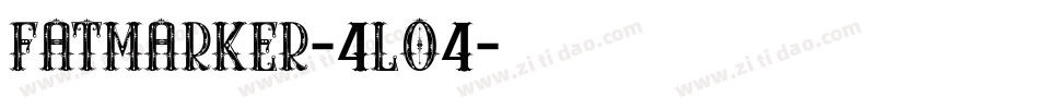 Fatmarker-4LO4字体转换