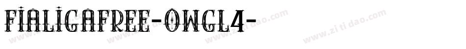 Fialigafree-owgl4字体转换
