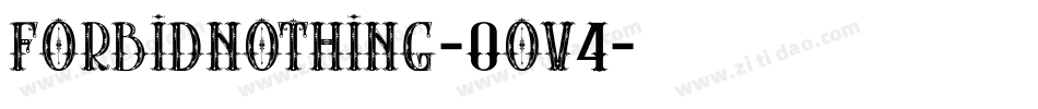 ForbidNothing-0ov4字体转换