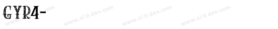 GYR4字体转换
