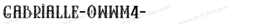Gabrialle-owwM4字体转换