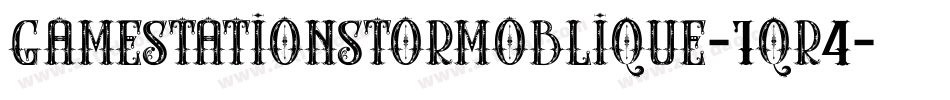 GamestationStormoblique-1qR4字体转换
