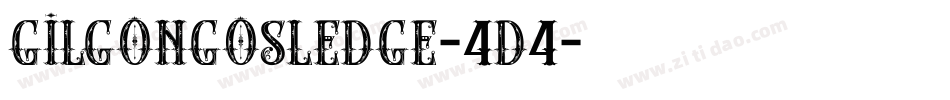 GilgongoSledge-4d4字体转换