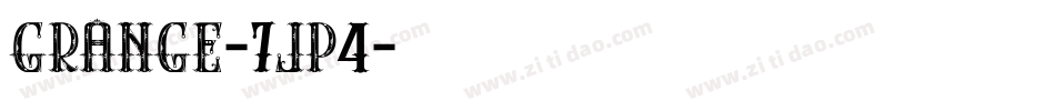 Grange-7jp4字体转换