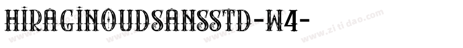 HiraginoUDSansStd-W4字体转换
