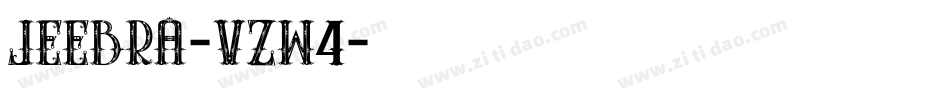 Jeebra-vzw4字体转换